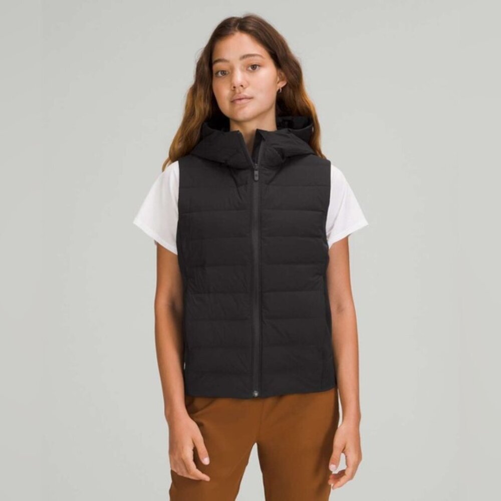 Lululemon Down & Around Vest Black Size 6 - Picture 1 of 10